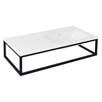 Vannas istabas konsole Sapho SKA konsole zem izlietnes/darbvirsmas 100x22x51cm, melna matēta SKA810