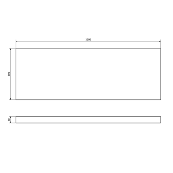 Darba virsma Sapho AVICE 100x39cm, biezums 5cm, cements AV1107