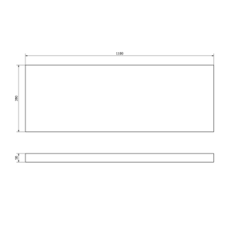 Darba virsma Sapho AVICE 110x39cm, biezums 5cm, cements AV1117