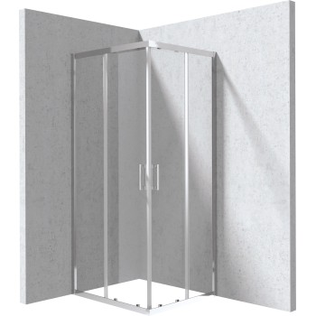 Душевая кабина, прямоугольная, 80x90 см Deante Funkia Evo, хромированная KYC_0089P
