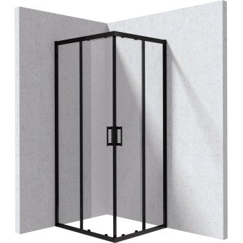 Душевая кабина, прямоугольная, 80x90 см Deante Funkia Evo, чёрный KYC_N089P