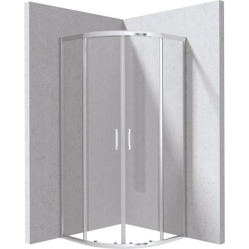 Душевая кабина, полукруглая, 80x80 см Deante Funkia Evo, хром KYP_0088P