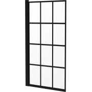Vannas aizkars Deante Jasmin 80x140cm, melns