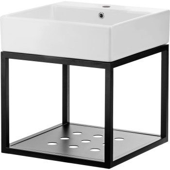 Konsole ar izlietni-Deante Temisto 60x50cm, nero, Balts CDTW6U6S