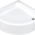 Dušo padėklo panelis, pusapvalės formos, 90 cm Deante Plus II, baltas KTU_031O