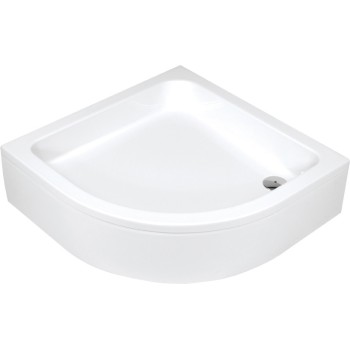 Dušas paliktņa panelis, pusapļa formas, 80 cm Deante Plus II, balts KTU_032O