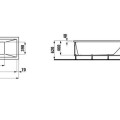 Vanna Laufen Pro Akrilo 1700x700x620 Balta