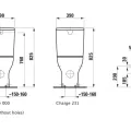 Tualetes pods Laufen Lua, Rimless, horizontāla izplūde, H8240860000001 balts