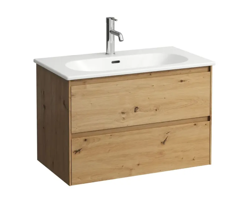 Шкафчик для ванной комнаты Laufen Lani for Lua, 2 ящика, 51x77x44cm, дуб, H8600872671041