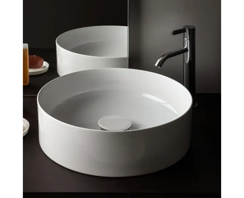 Раковина для ванной комнаты Laufen Living, на поверхность, диаметр 38cm, белая, H8114350001121