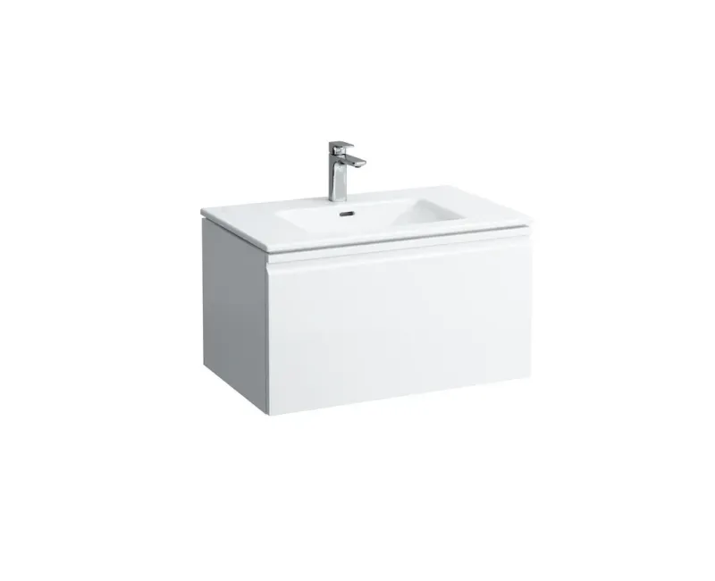 Vannas istabas skapītis Laufen Pro S, ar izlietni, 80x50cm H8609634751041 Balta