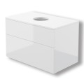 шкафчик для раковины, со столешницей Deante Prizma, белый глянец SDI_6B81