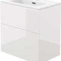 Izlietnes skapītis ar izlietni - 60 cm Deante Prizma balts glancēts ST6U6U6U6M