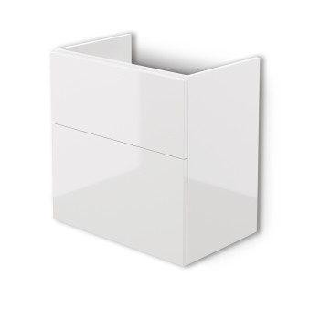 Vannas istabas skapītis Deante Prizma 60cm Bez izlietnes, balts glancēts STU_6U61