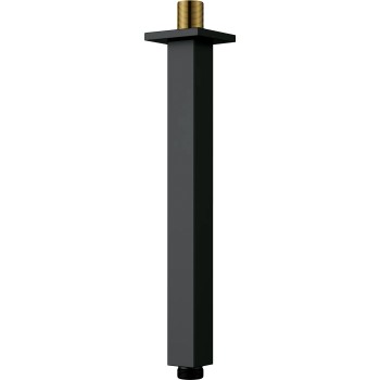 Dušas galvas turētājs Deante Cascada pie griestiem 250mm, melns NAC_N48K