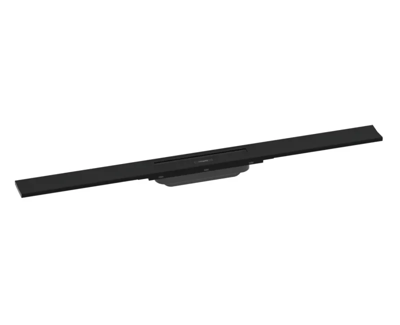 Dušas kanāls Hansgrohe RainDrain Flex, ar nerūsējošā tērauda resti 800, divpusējai uzstādīšanai, griežams, matēta melna, 56044670 NEW