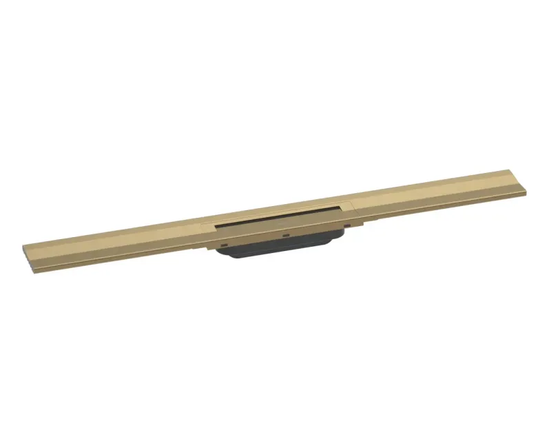 Dušas kanāls Hansgrohe RainDrain Flex, ar nerūsējošā tērauda resti 800, iebūvējams, matēta bronza, 56051140 NEW