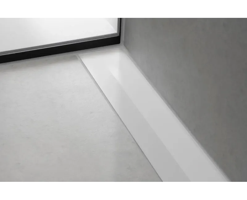 Dušas kanāls Hansgrohe RainDrain Flex, ar nerūsējošā tērauda resti 800, iebūvējams, matēta balta, 56051700 NEW