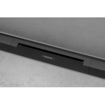 Dušas kanāls Hansgrohe RainDrain Flex, ar nerūsējošā tērauda resti 900, iebūvējams, matēta melna, 56052670 NEW