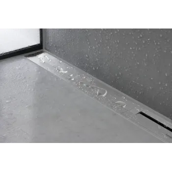 Dušas kanāls Hansgrohe RainDrain Flex, ar nerūsējošā tērauda resti 1200, montāžai pie sienas, griežams, hroms, 56054000 NEW