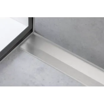 Dušas kanāls Hansgrohe RainDrain Flex, ar nerūsējošā tērauda resti 1200, iebūvējams, matēts nerūsējošais tērauds, 56054800 NEW