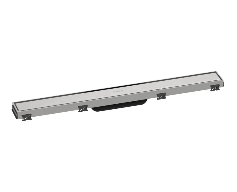 Dušas kanāls Hansgrohe RainDrain Match, ar nerūsējošā tērauda resti 700, ar augstuma regulējamu rāmi, matēta nerūsējošā tērauda, 56037800 NEW