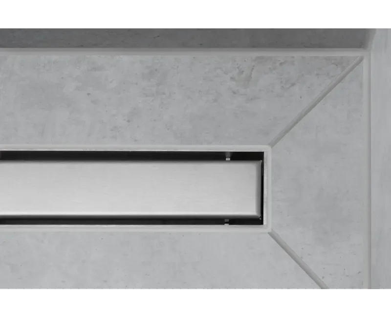 Dušas kanāls Hansgrohe RainDrain Match, ar nerūsējošā tērauda resti 900, ar augstuma regulējamu rāmi, matēta nerūsējošā tērauda, 56040800 NEW