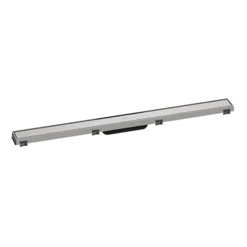 Dušas kanāls Hansgrohe RainDrain Match, ar nerūsējošā tērauda resti 900, ar augstuma regulējamu rāmi, matēta nerūsējošā tērauda, 56040800 NEW