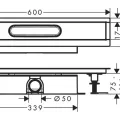 Montāžas daļa Hansgrohe uBox universal, 60 cm, nerūsējošais tērauds, 56022180 NEW
