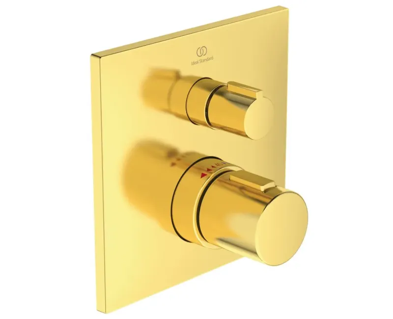 Смеситель для душа Ideal Standard CeraTherm, с термостатом, матовое золото, A6956A2