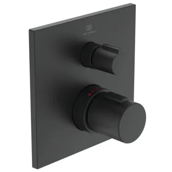 Смеситель для душа Ideal Standard CeraTherm, с термостатом, матовый черный, A6956XG