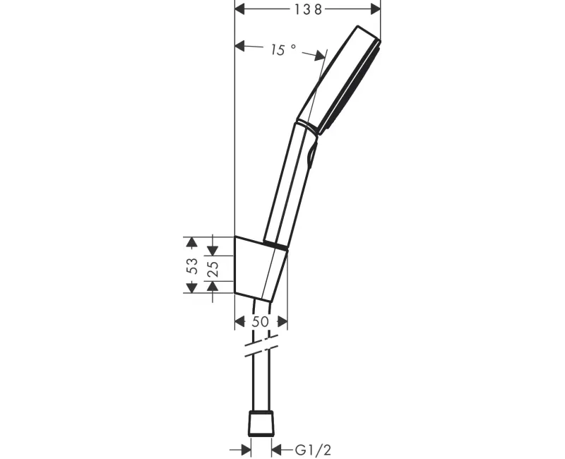 Dušas komplekts Hansgrohe Pulsify Select, 3 režīmi, matēta melna, 24303670 NEW
