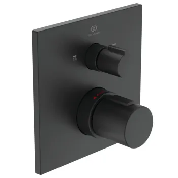 Термостатический смеситель Ideal Standard CeraTherm, на 2 устройства, черный, A7523XG