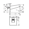 Dušas galva Hansgrohe Pulsify, 15 cm, matēta melna, 24149670 NEW