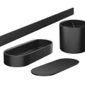 Plaukts vannas istabai Hansgrohe WallStoris, komplekts, matēta melna, 27968670 NEW