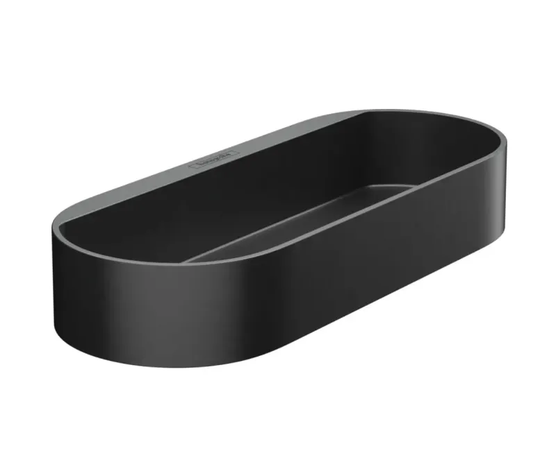 Plaukts vannas istabai Hansgrohe WallStoris, komplekts, matēta melna, 27968670 NEW