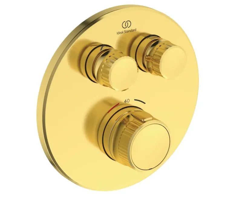 Смеситель для душа Ideal Standard CeraTherm Navigo, с термостатом, матовое золото, A7296A2