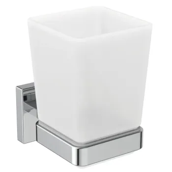 Zobu birstes turētājs Ideal Standard IOM Square, matēts stikls/hroms, E2204AA