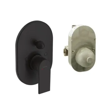 Смеситель для ванны Hansgrohe Vernis Shape, матовый черный, 71472670