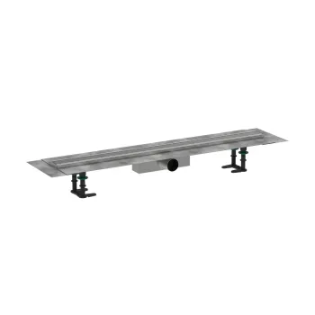 Душевой канал Hansgrohe RainDrain Compact, с решеткой, матовая нержавеющая сталь, 56180800