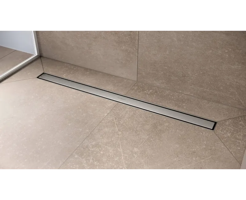 Dušas kanāls Hansgrohe RainDrain Compact, ar resti, matēta nerūsējošā tērauda, 56184800 NEW