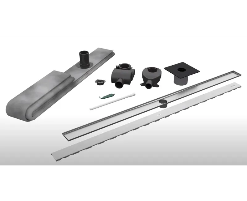 Dušo kanalas Hansgrohe RainDrain Allround, su grotelėmis, matinio nerūdijančio plieno, 56186800 NEW