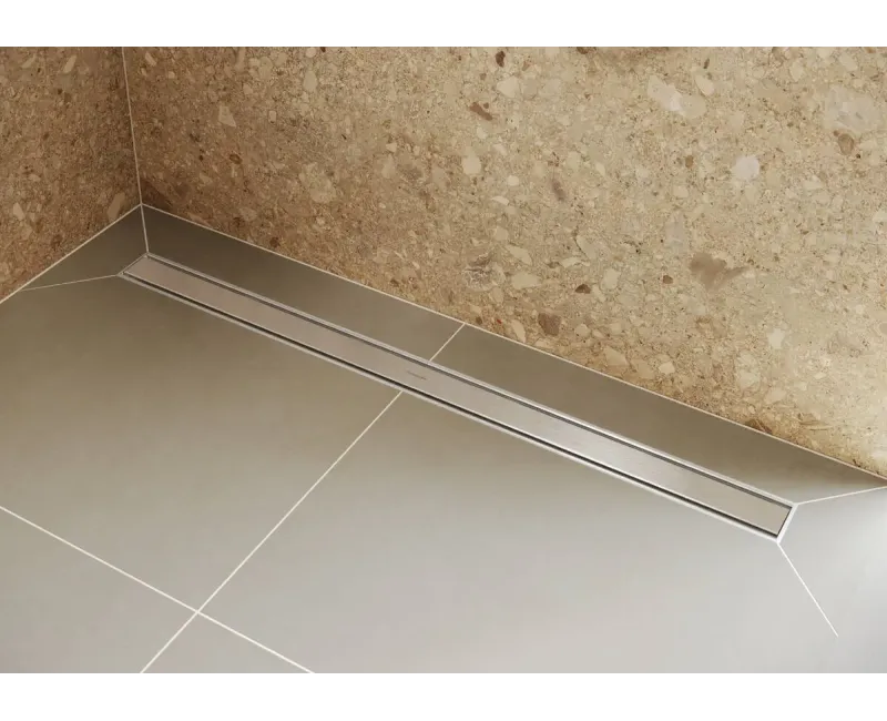 Dušas kanāls Hansgrohe RainDrain Original, ar resti, matēta nerūsējošā tērauda, 56197800 NEW