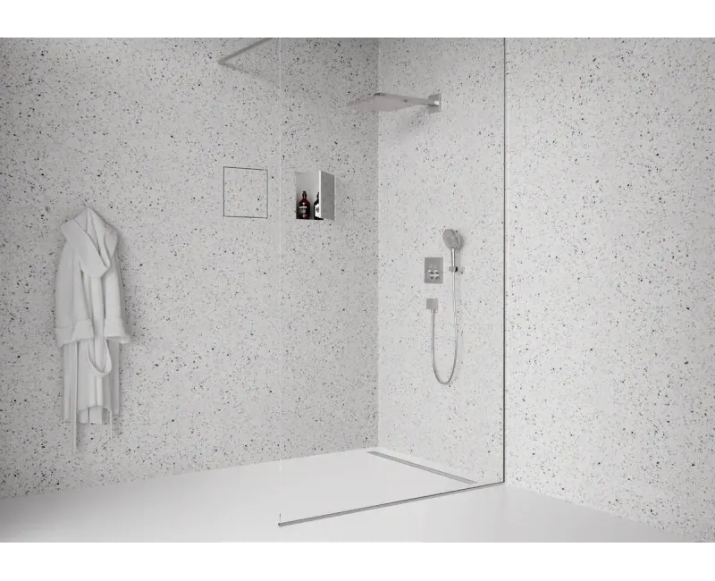 Dušas kanāls Hansgrohe RainDrain Original, ar resti, matēta nerūsējošā tērauda, 56198800 NEW