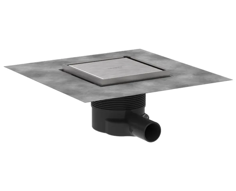 Traps Hansgrohe RainDrain Brilliance, 15x15 cm, matēta nerūsējošā tērauda, 56251800 NEW