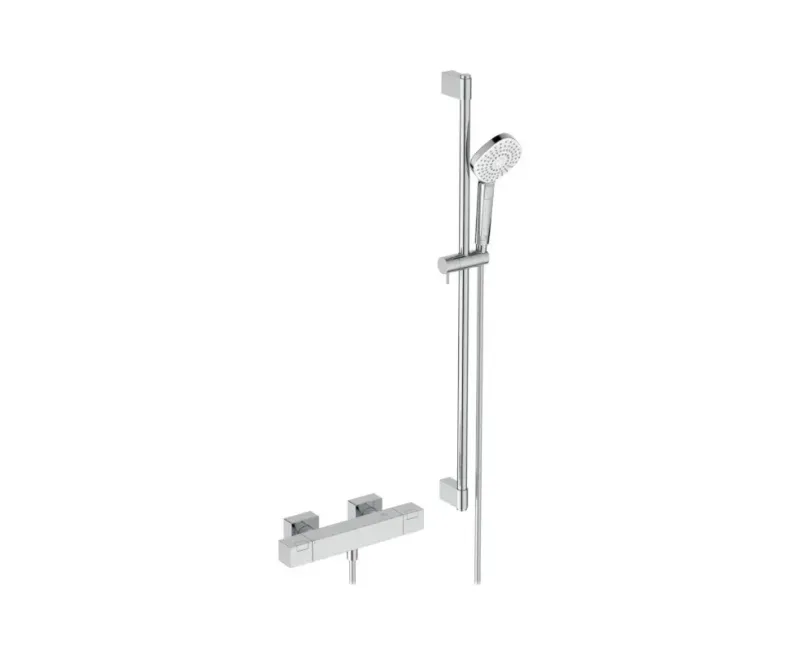 Набор для душа Ideal Standard Ceratherm C100, с термостатом, 3 режима, хром, A7536AA