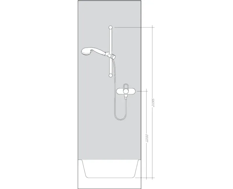 Душевая система Hansgrohe Raindance Select E, с термостатом Ecostat Select, 3 режима, белый/хром, 27038400