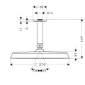 Dušas galva Hansgrohe Raindance Classic, hroms, 27405000 NEW