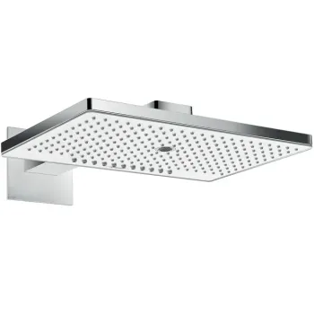 Dušas galva Hansgrohe Rainmaker Select 460, 3 rēžīmi, Ecosmart 9 l/min, dušas kronšteins 46 cm, balta/hroms, 24017400 NEW