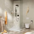 Смеситель для душа Hansgrohe ShowerSelect Comfort, встраиваемый, с термостатом, матовая черная, 15554670